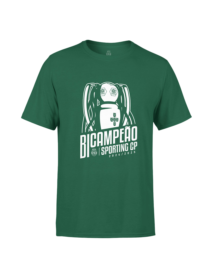 T-Shirt Sporting Bicampeão 2024/25 Verde