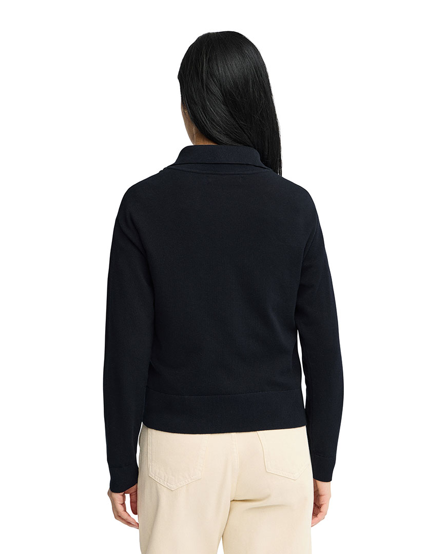 Pullover meio zip GG12 Azul