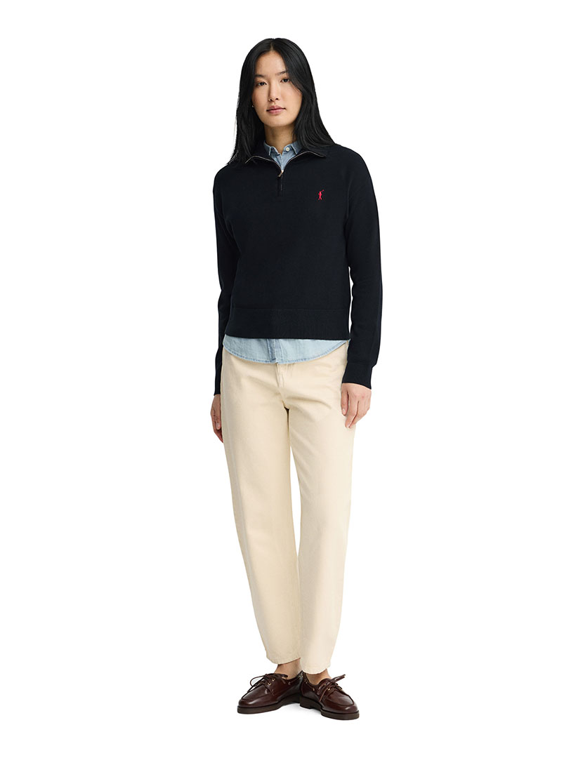 Pullover meio zip GG12 Azul