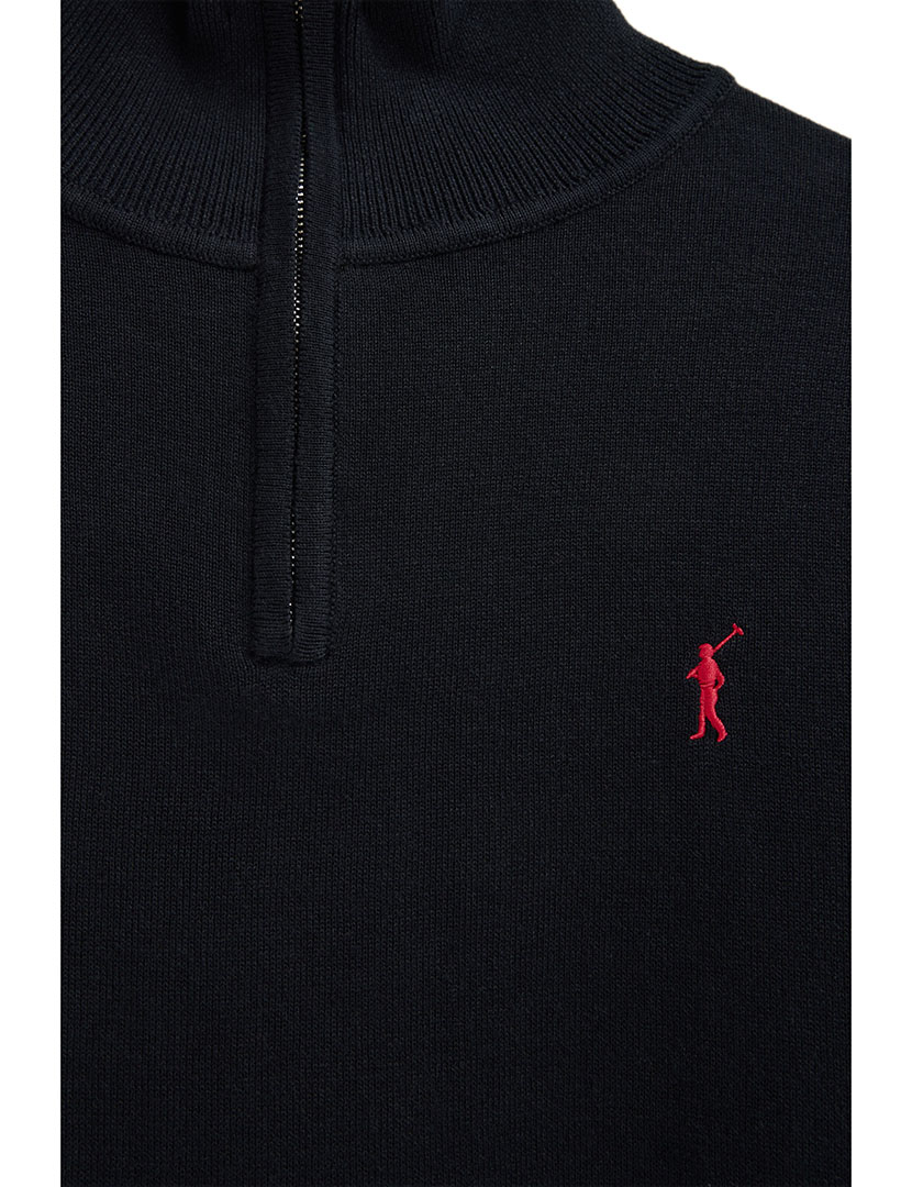 Pullover meio zip GG12 Azul