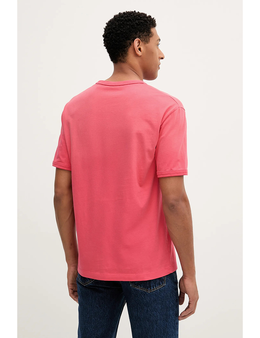 T-shirt washed out Vermelho