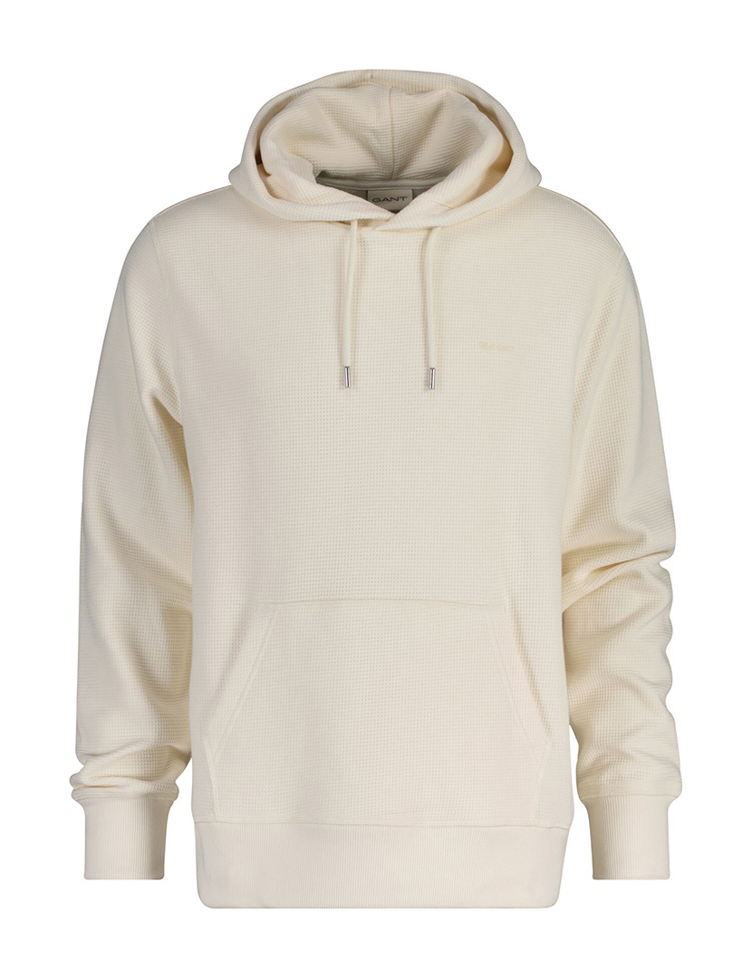 Sweatshirt Waffle Textured Bege