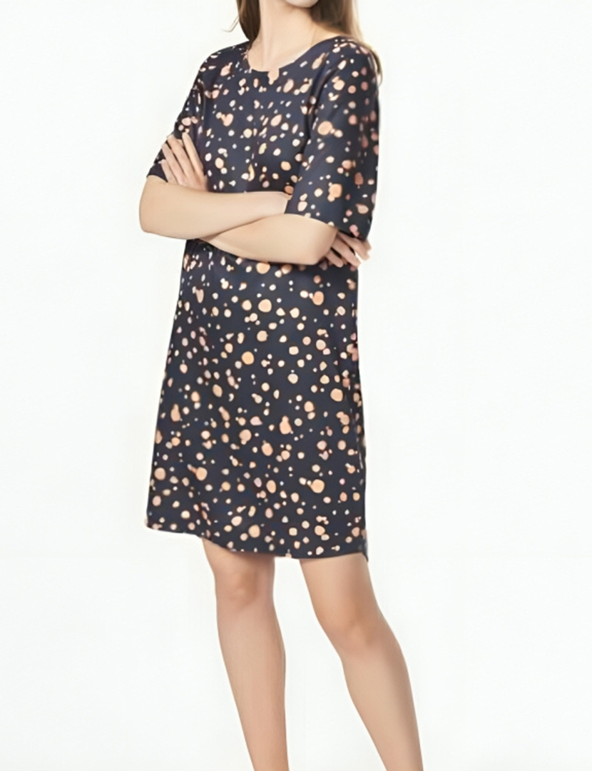 Vestido Curto Senhora Azul