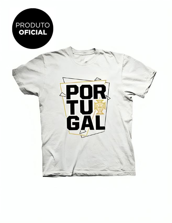 T-Shirt FPF Portugal Branco Kids
