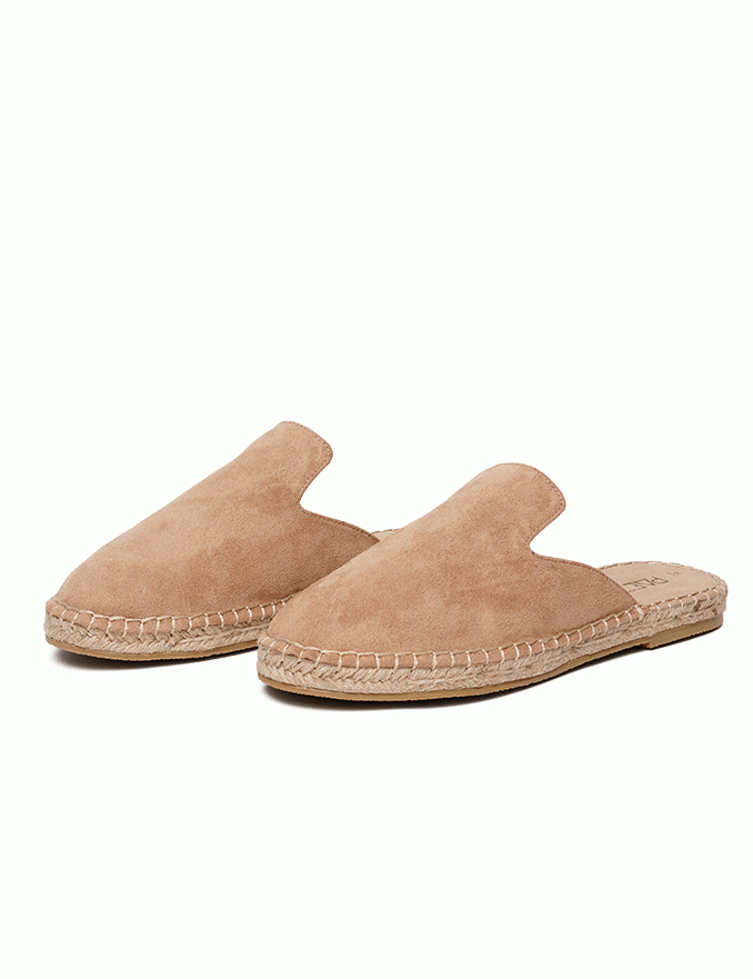 Mules Vegan Suede Sand Woman