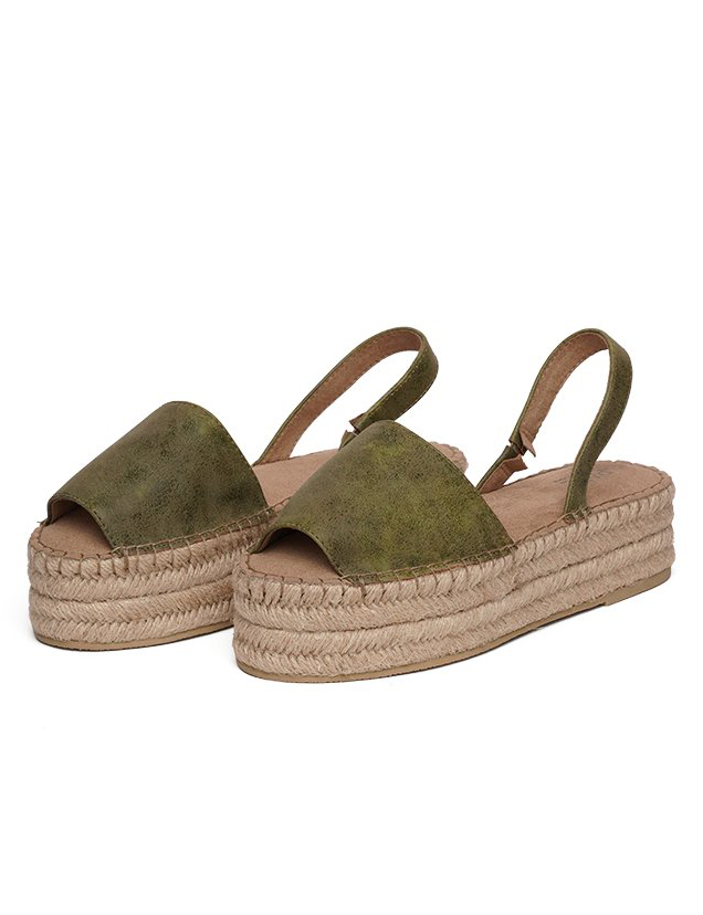 Sandálias Platform Heal Khaki
