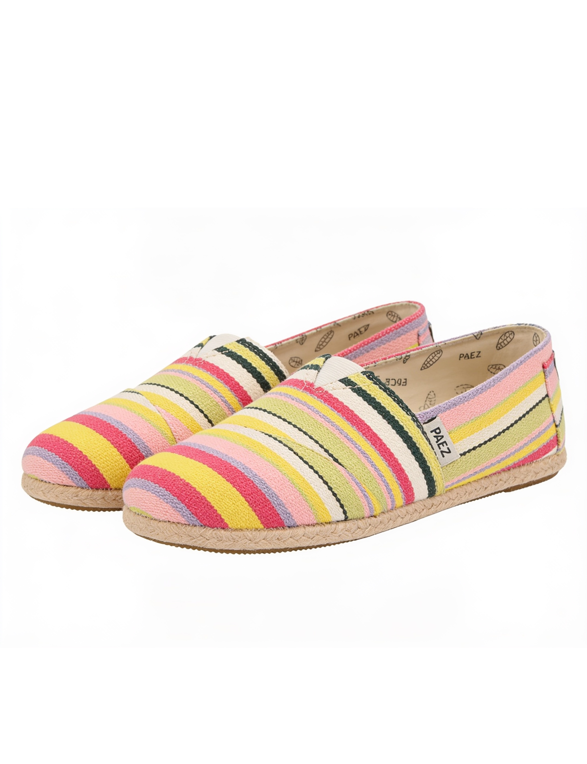 Alpercatas Print Yellow Strips Multicolor