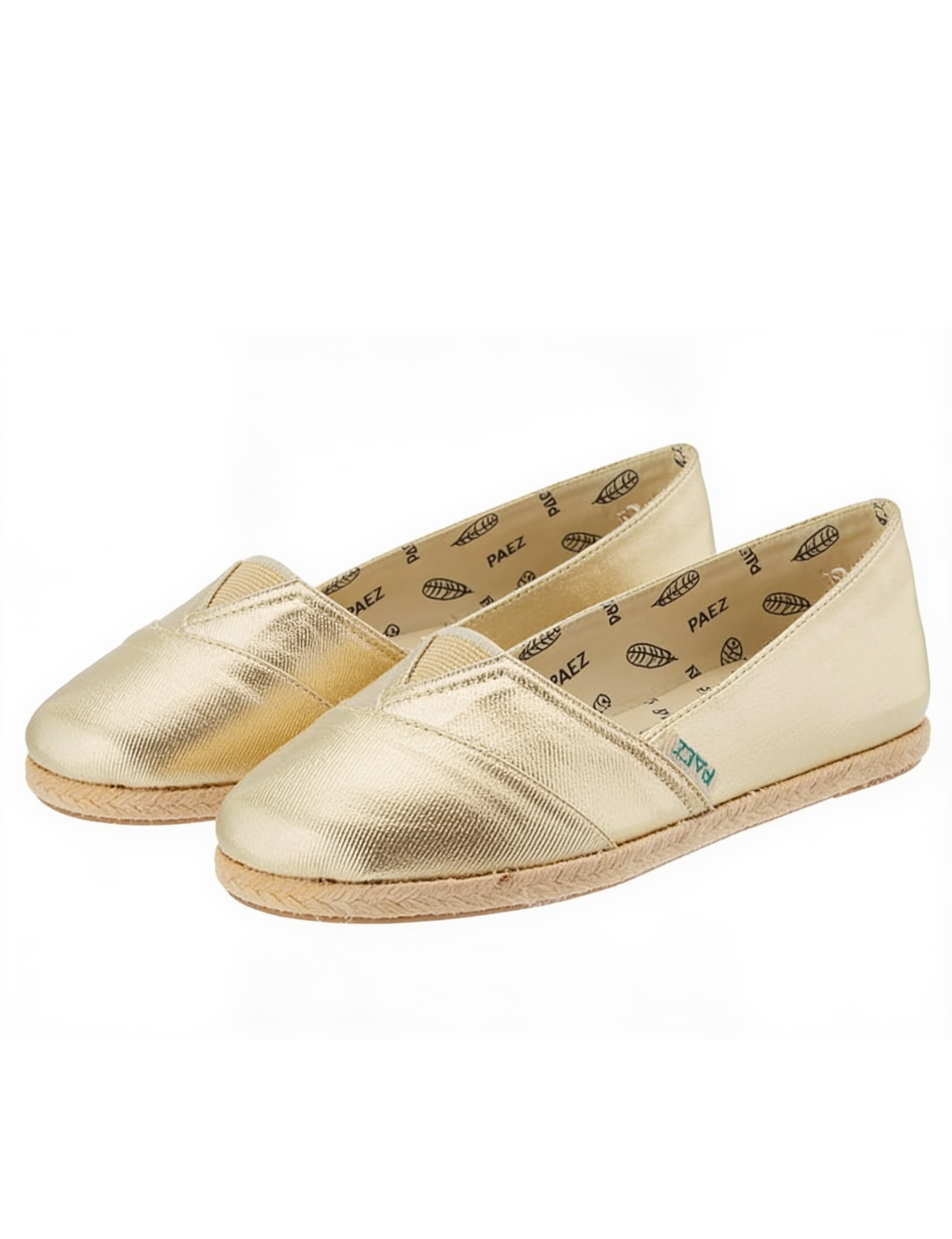 Raw Ballet Metallic Canvas Gold
