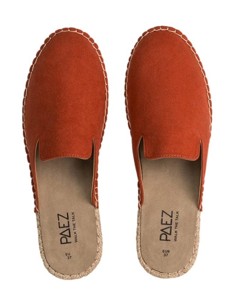 Mules Vegan Suede Terracota