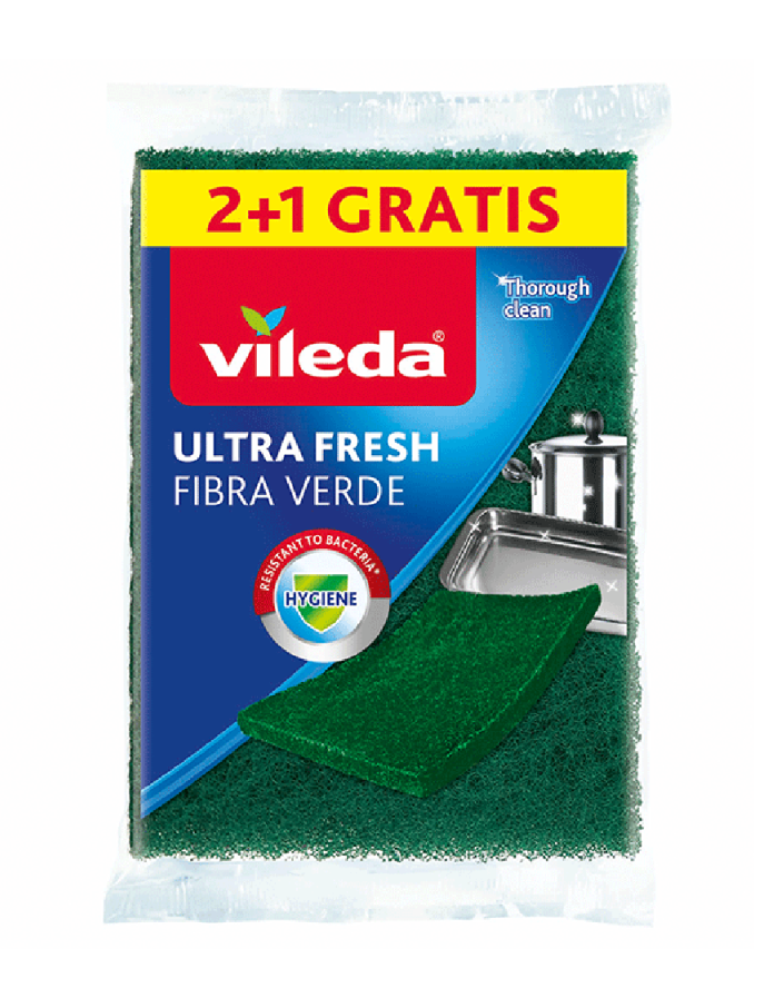 Esfregão Fibra Verde Ultra Fresh 2+1