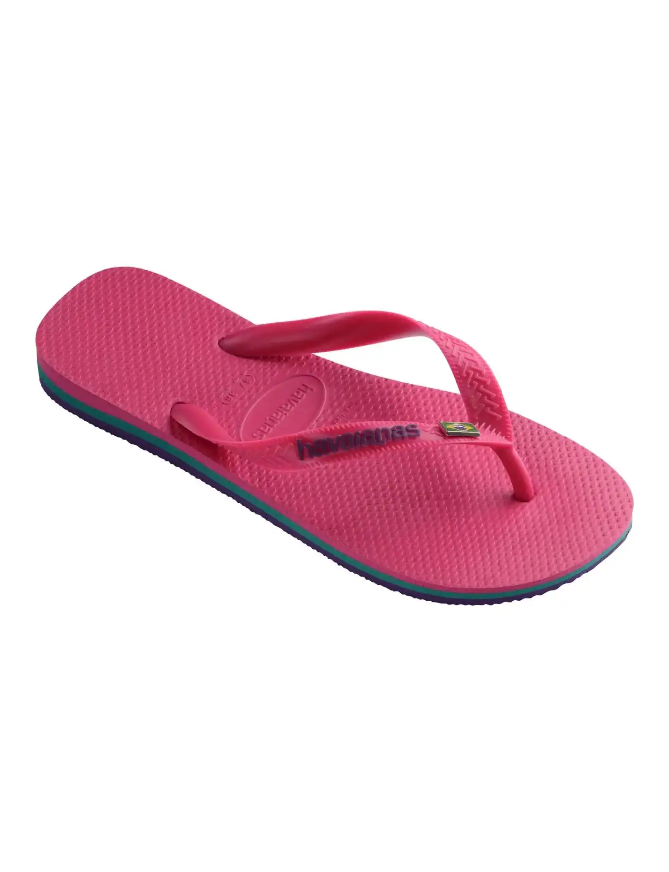Chinelos Brasil Layers Rosa Electric