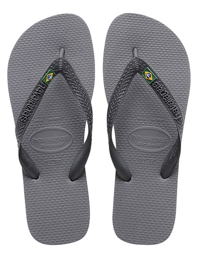 Chinelos Brasil Cinzento