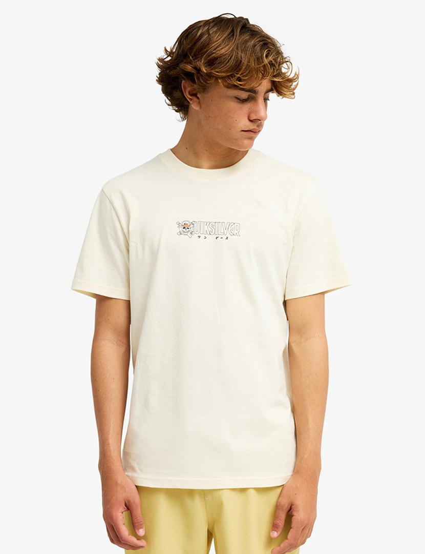 T-Shirt One Piece Wanted Bege