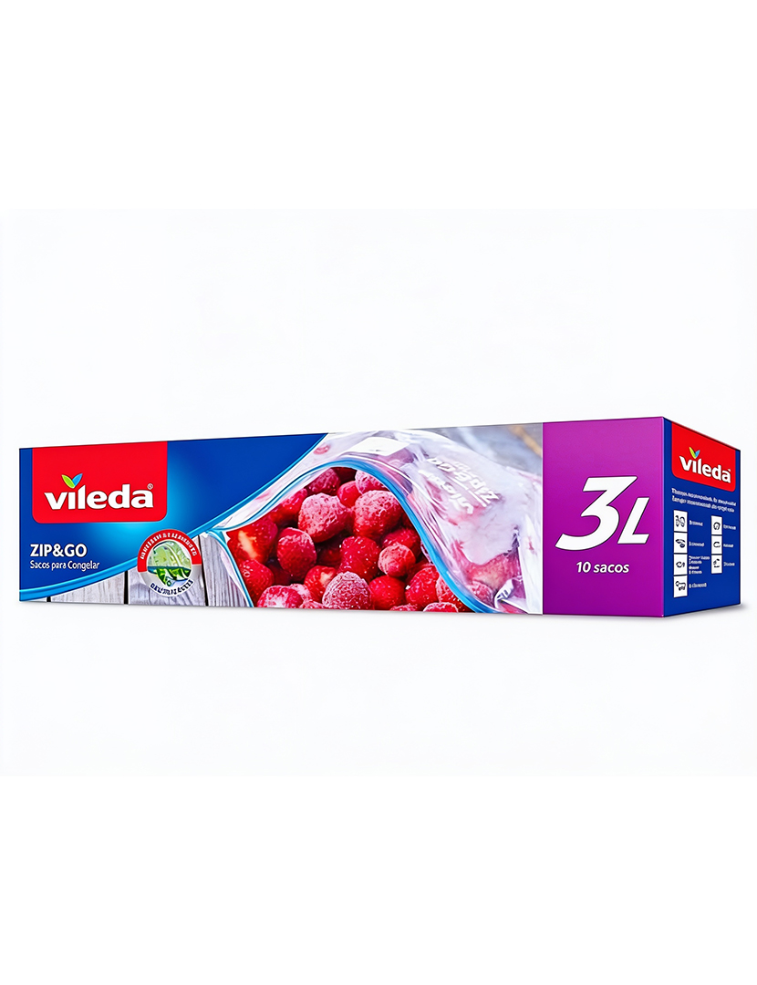 Zip & Go Freezer Bags 3L (10 pcs)