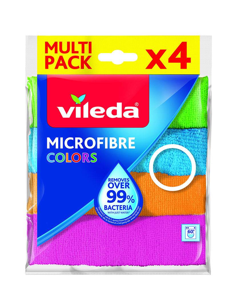 Pano Microfibras Colors 4 Un