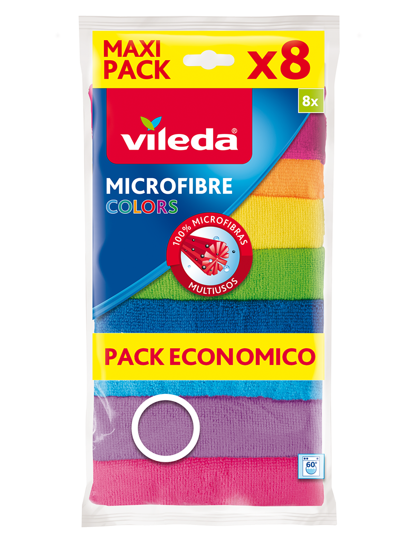 Pano Microfibras Colors 8 Un