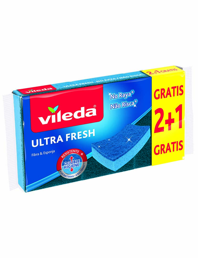 Esfregão Esponja Não Risca Ultra Fresh 2+1 Un