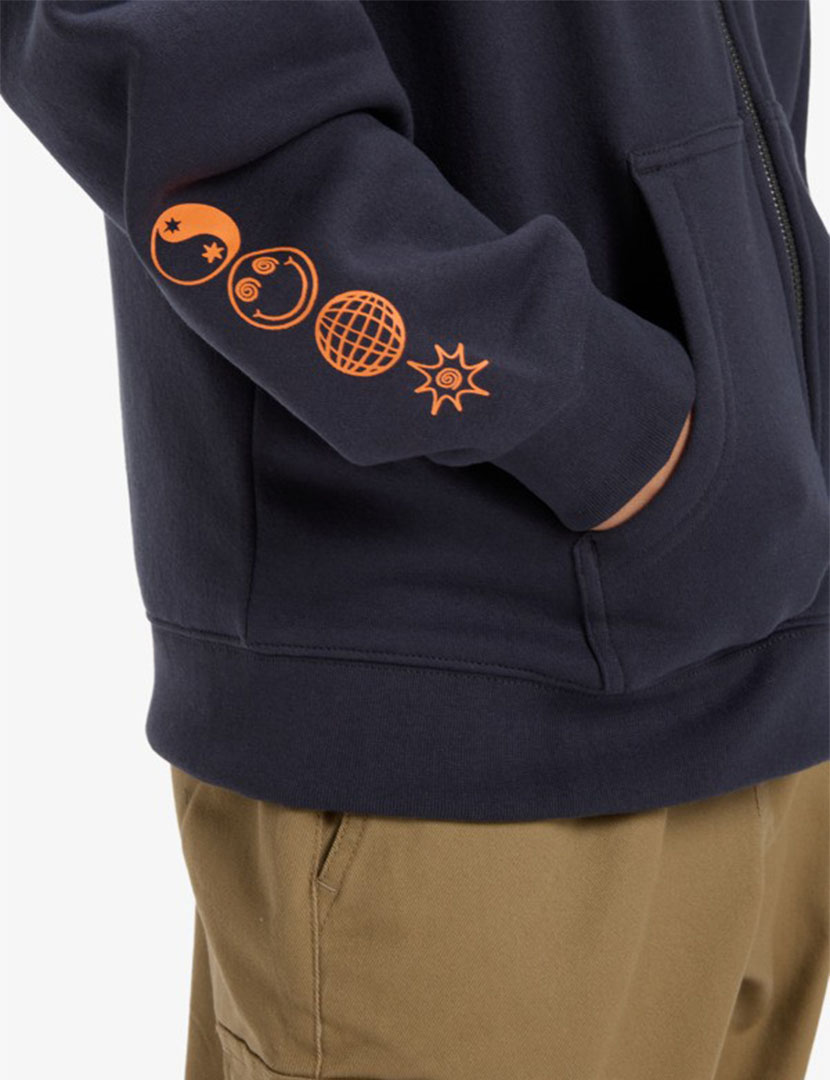 Sweatshirt com fecho Salt Water Graphic Preto Kids