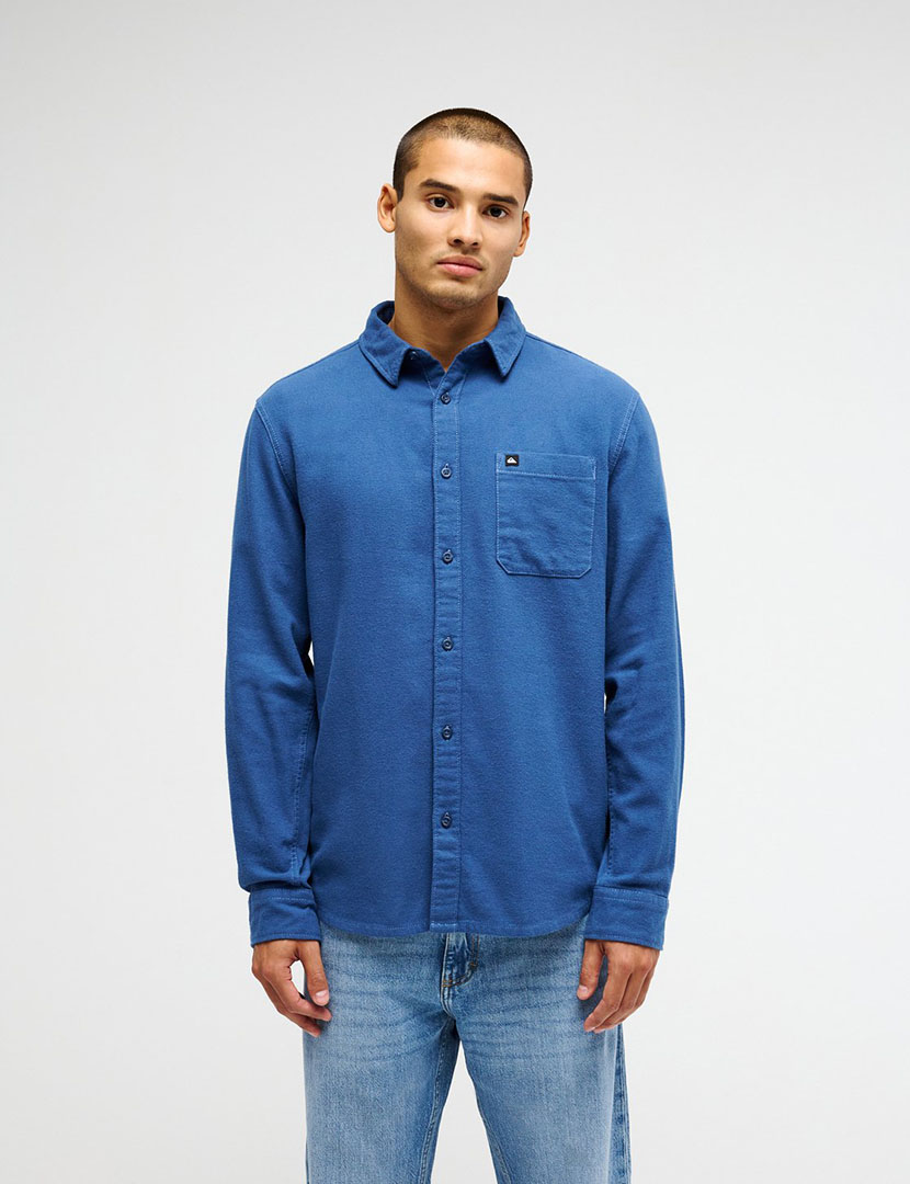Camisa manga comprida Motherfly Solid Azul