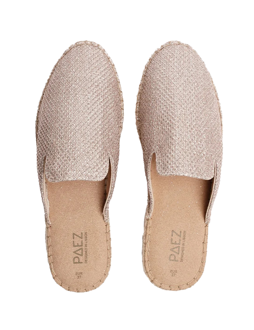 Mules Glitter Silver Woman