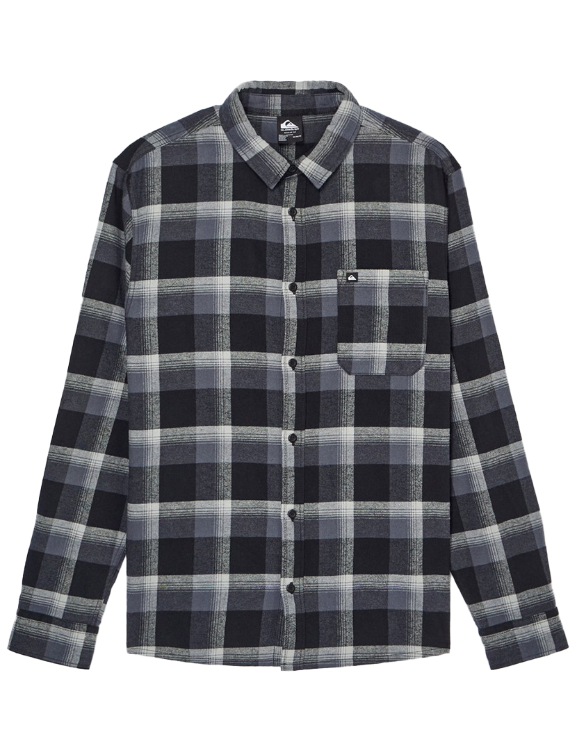 Camisa de manga comprida Motherfly Plaid Preto