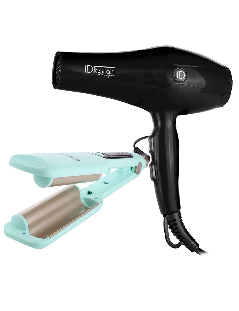 Secador de cabelo Gti 2600 Plus Prime + Prancha Water Wave