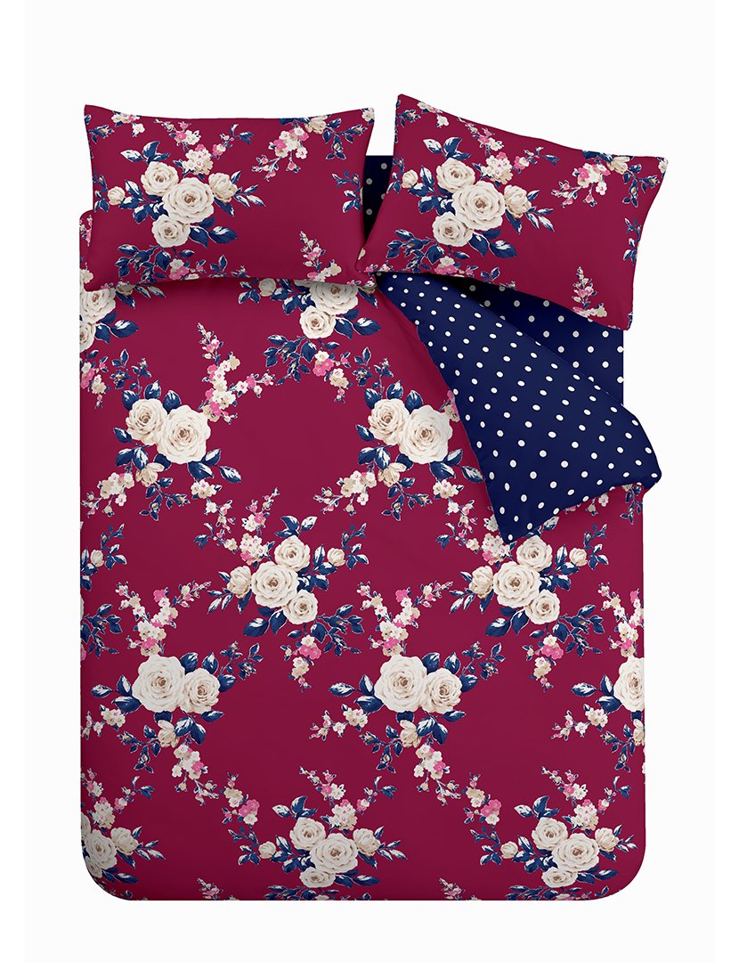 Conjunto Capa Edredão Canterbury Ameixa