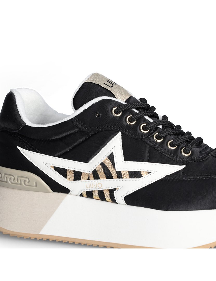 Ténis Senhora Preto e Branco