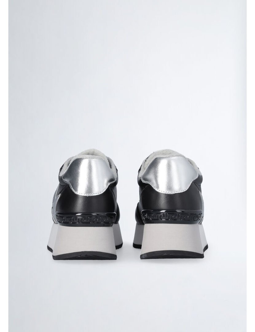 Ténis Senhora Preto e Prateado