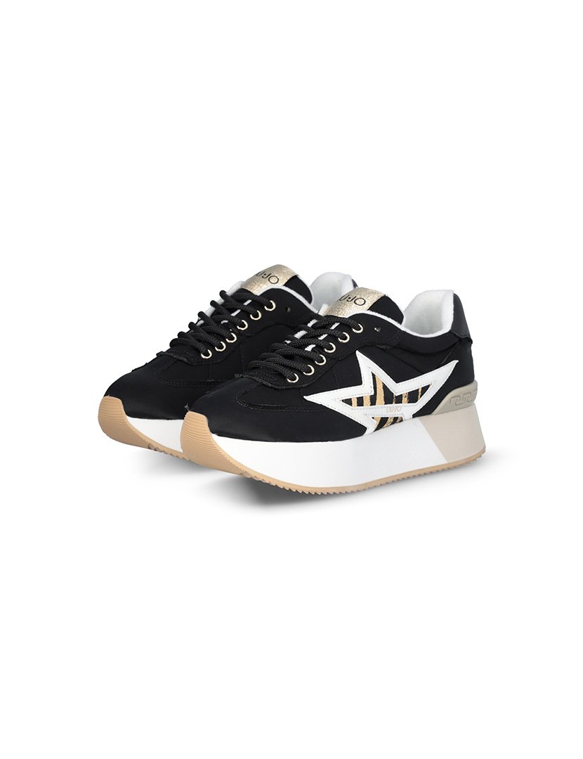 Ténis Senhora Preto e Branco