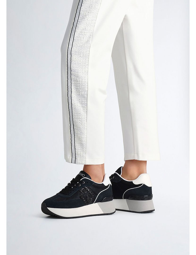 Ténis Senhora Preto e Branco