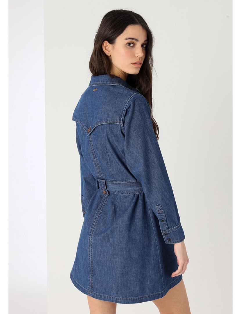 Vestido Curto Ganga Senhora Azul