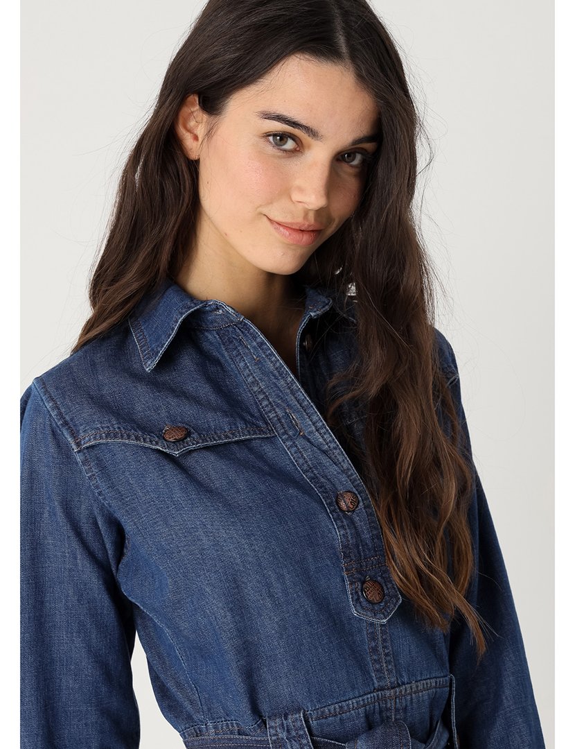 Vestido Curto Ganga Senhora Azul