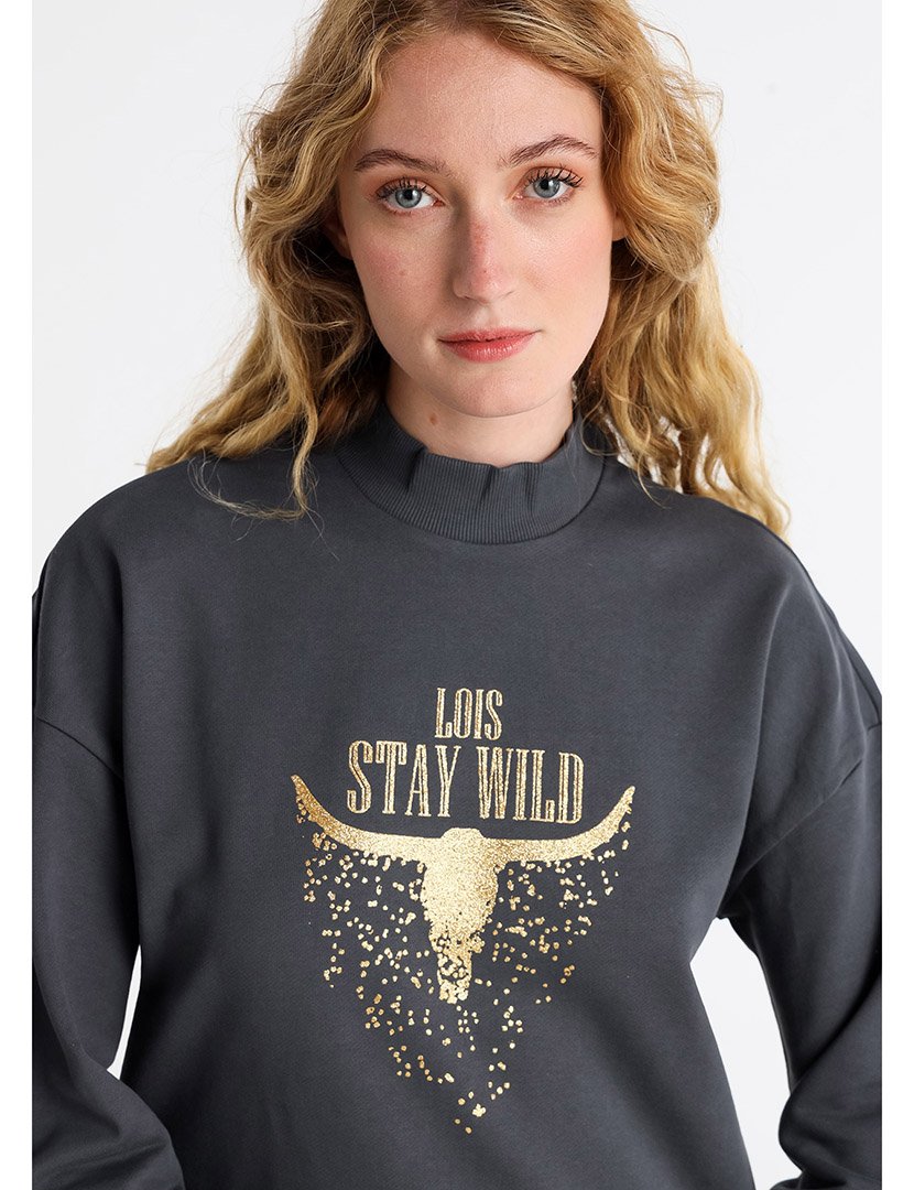 Vestido Curto Senhora Cinzento