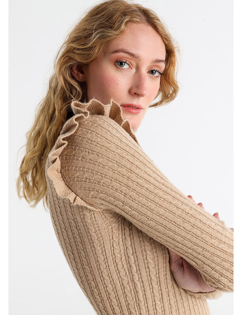 Vestido Malha Midi Senhora Castanho