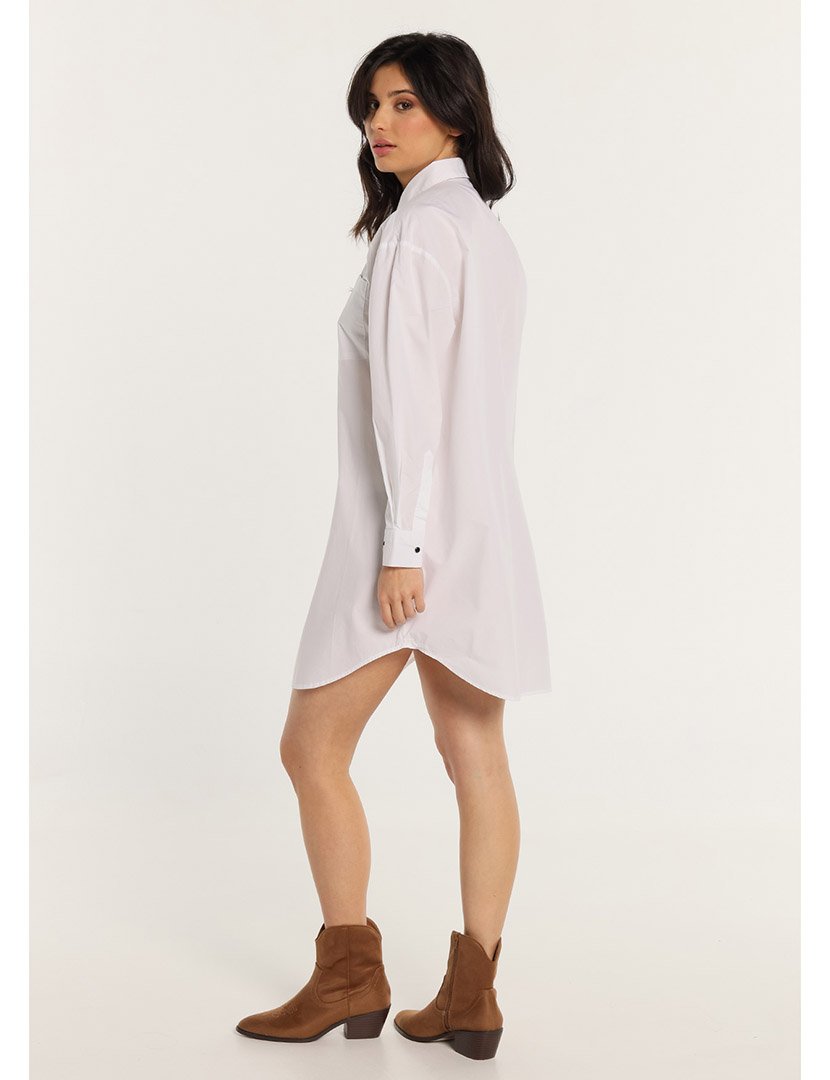 Vestido Camiseiro Senhora Branco