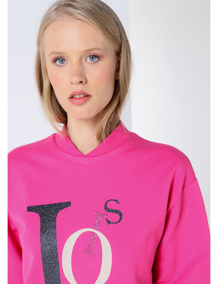 Vestido Estilo Sweatshirt Senhora Rosa