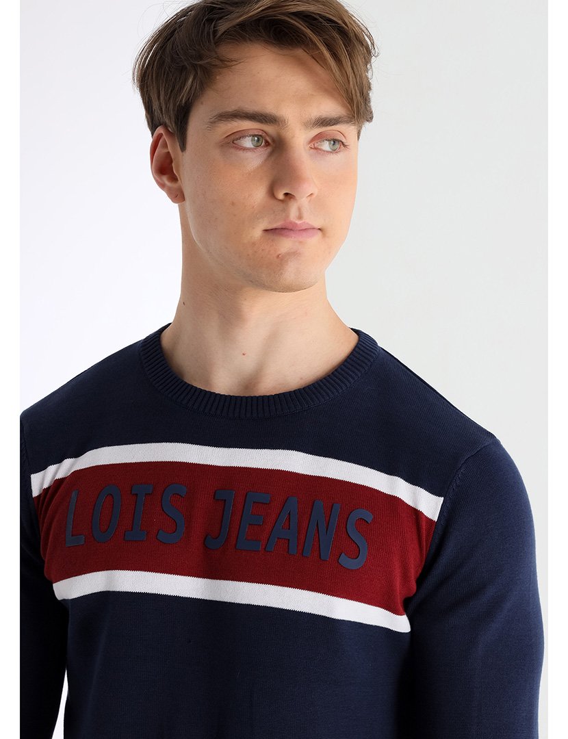 Camisola Homem Azul e Vermelho