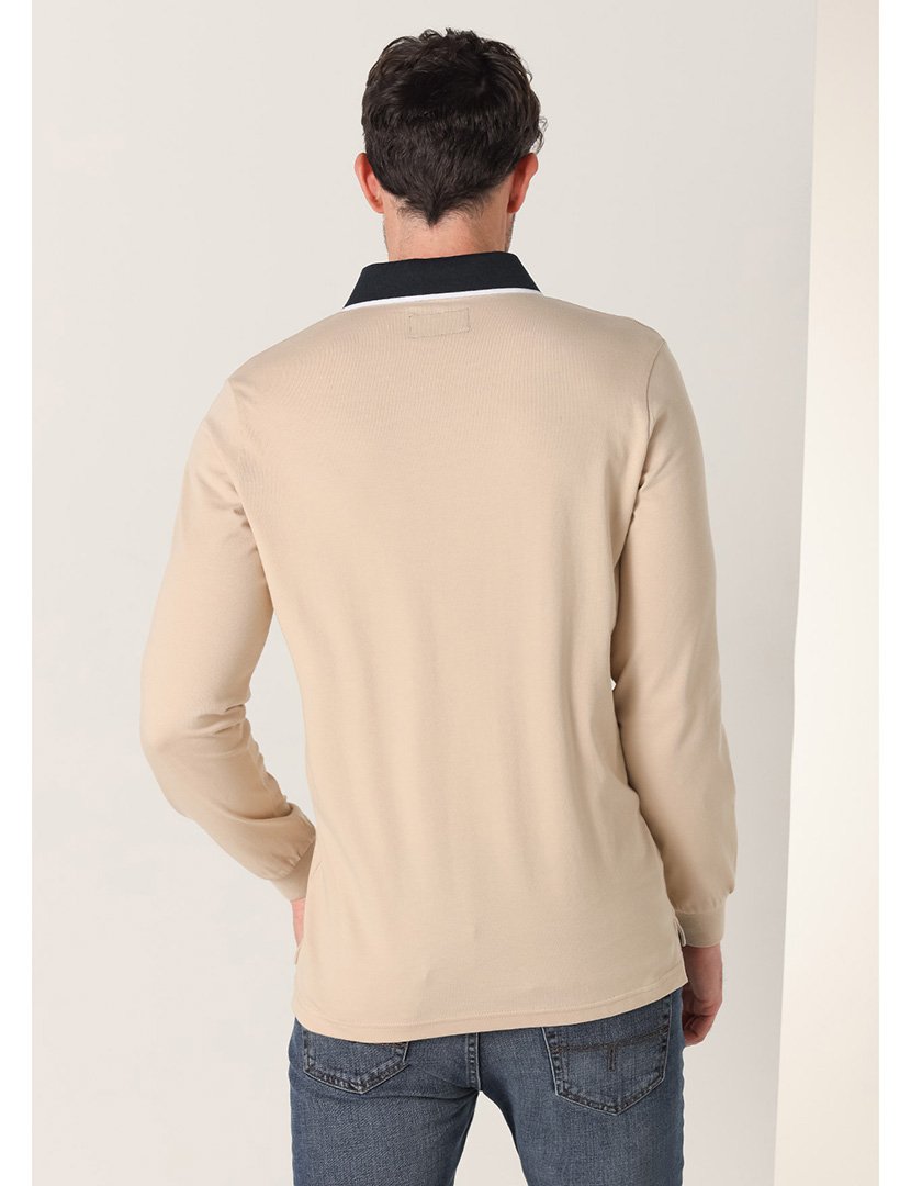 Pólo Homem Bege