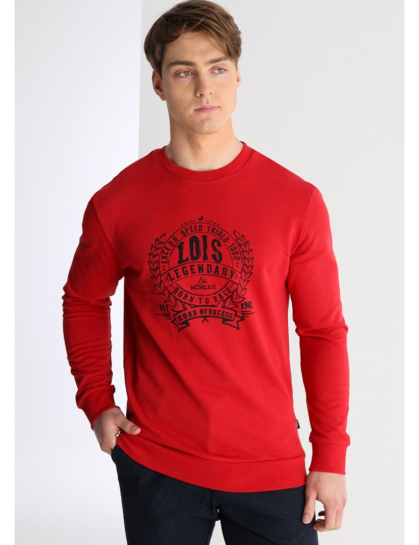 Sweatshirt Homem Vermelho
