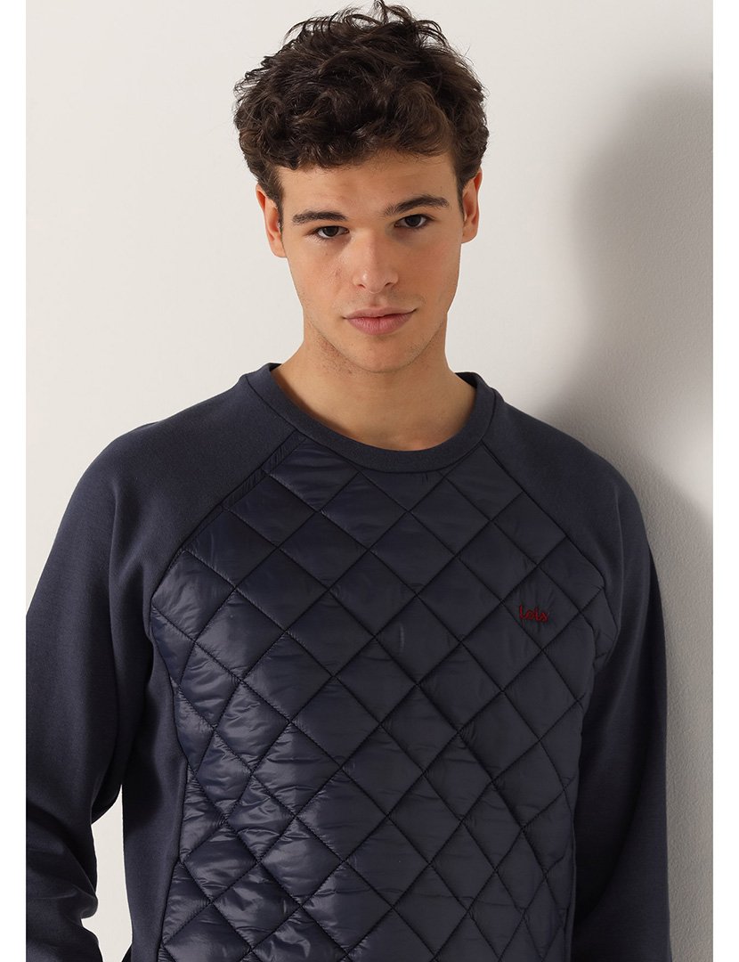 Sweatshirt Acolchoada Homem Azul