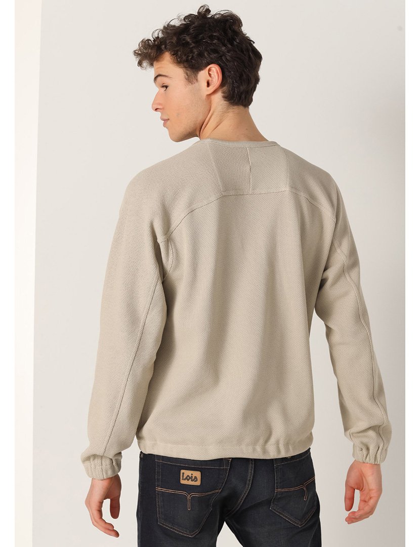 Sweatshirt Homem Bege