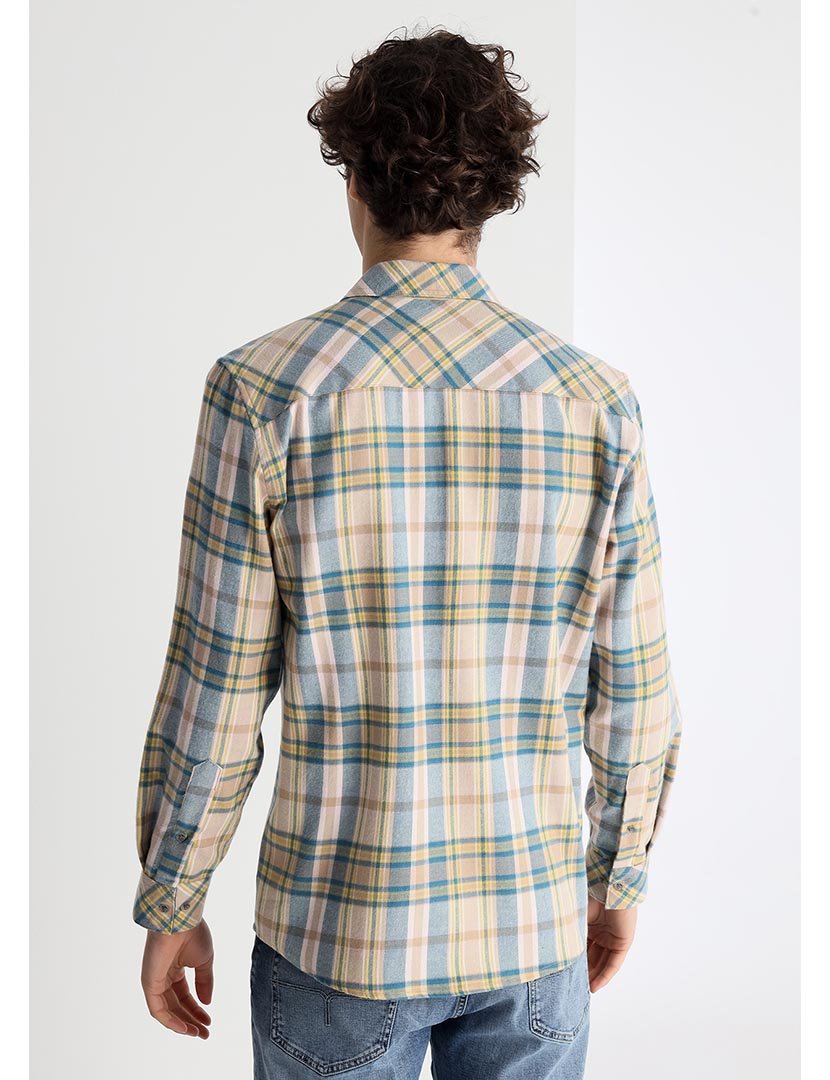 Camisa Homem com Padrão Multicor