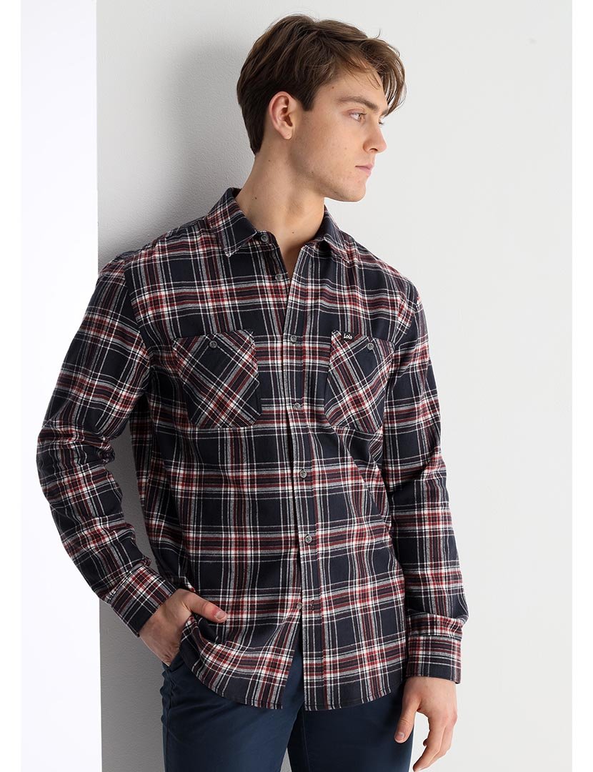 Camisa Homem com Padrão Multicor