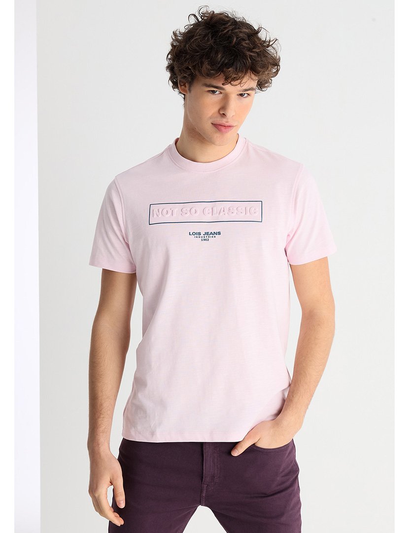 T-Shirt Homem Rosa