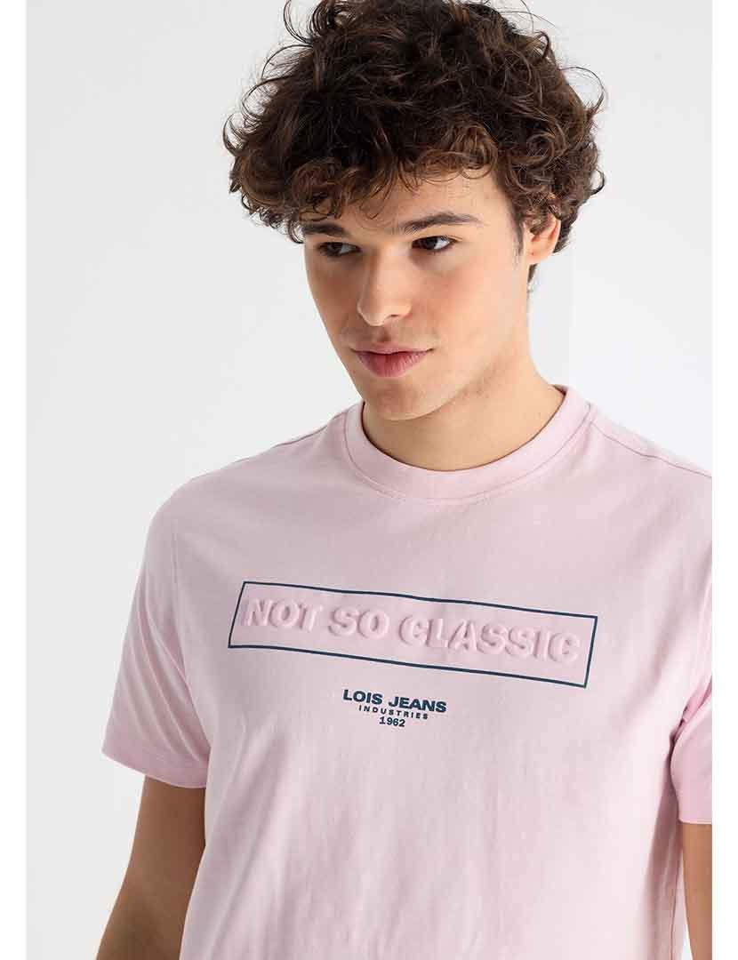 T-Shirt Homem Rosa