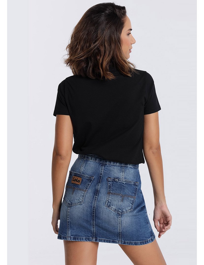 Saia Ganga Curta Senhora Azul