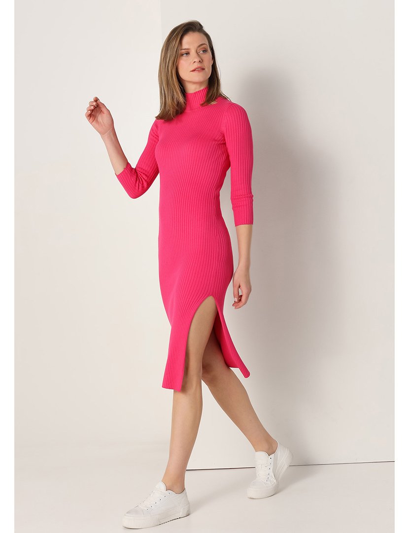 Vestido Malha Midi Senhora Rosa