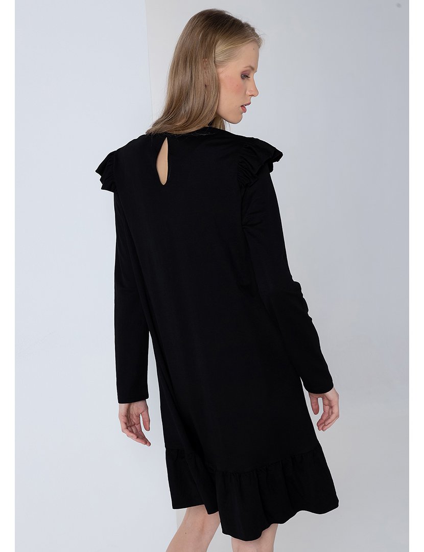 Vestido Curto Senhora Preto