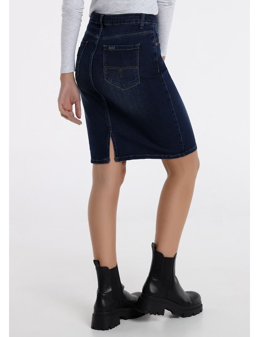 Saia Ganga Curta Senhora Azul